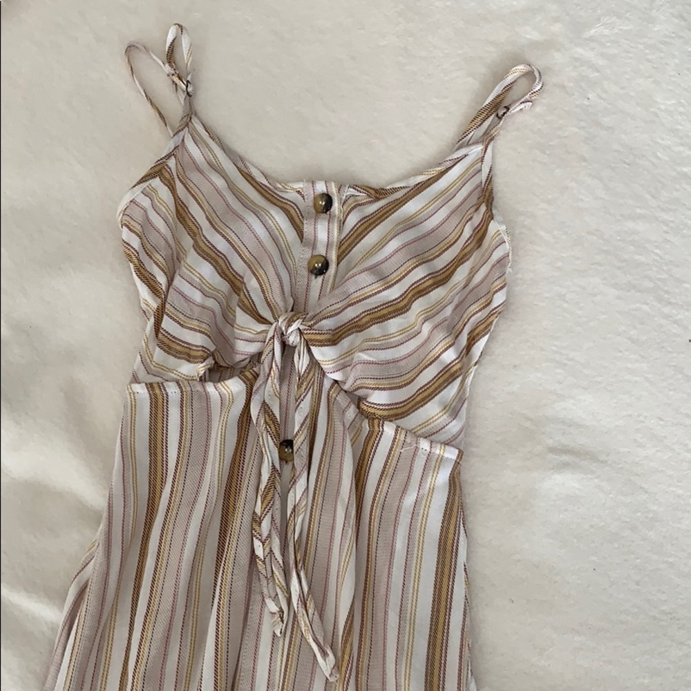 Summer dress, long, cut outs under breast.